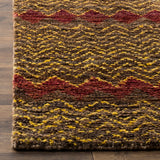 Bohemian 616  Hand Knotted 100% Jute Pile Rug Brown / Gold