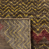 Bohemian 616  Hand Knotted 100% Jute Pile Rug Brown / Gold