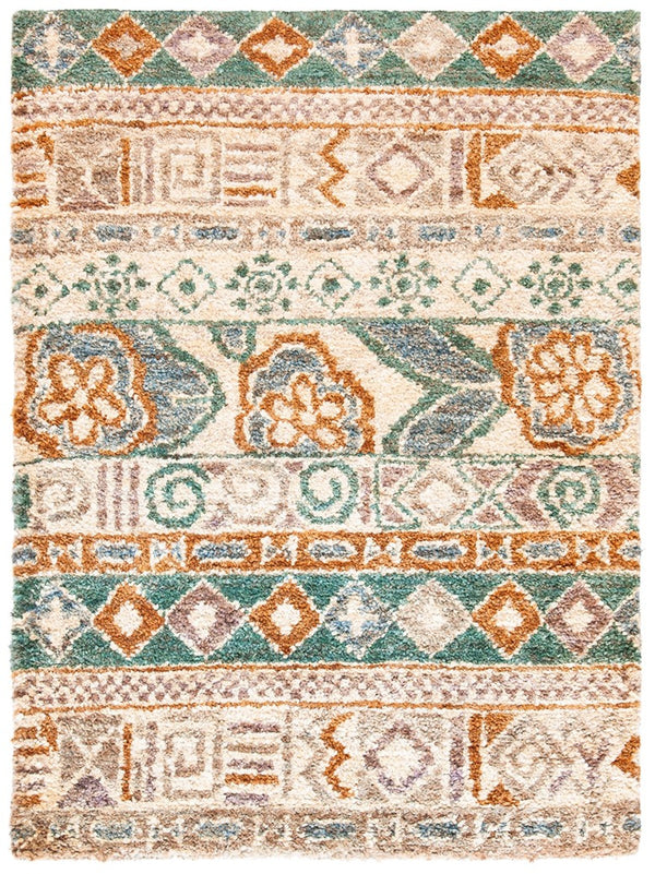 Bohemian 636  Hand Knotted 100% Jute Pile Rug Bleach / Gold