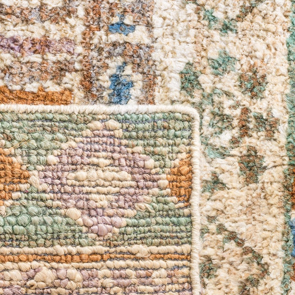 Bohemian 636  Hand Knotted 100% Jute Pile Rug Bleach / Gold