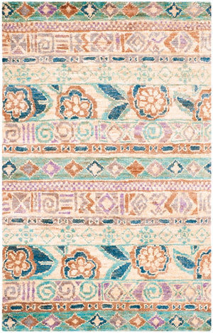 Bohemian 636  Hand Knotted 100% Jute Pile Rug Bleach / Gold