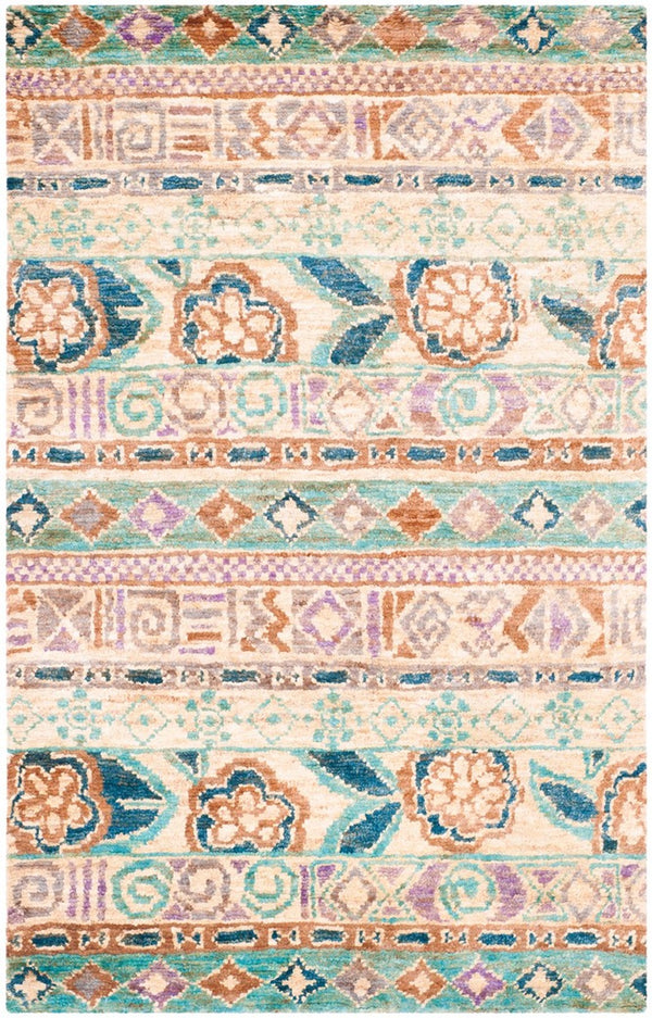 Bohemian 636  Hand Knotted 100% Jute Pile Rug Bleach / Gold