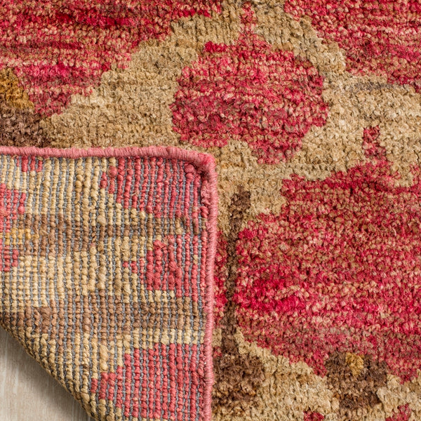 Bohemian 645  Hand Knotted 100% Jute Pile Rug Natural / Gold