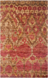 Bohemian 645  Hand Knotted 100% Jute Pile Rug Natural / Gold