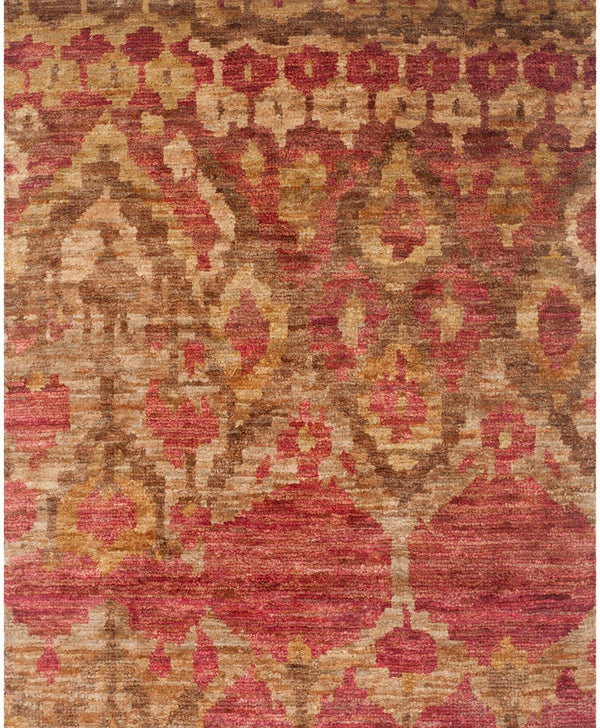 Bohemian 645  Hand Knotted 100% Jute Pile Rug Natural / Gold