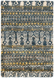 Bohemian 648  Hand Knotted 100% Jute Pile Rug Blue