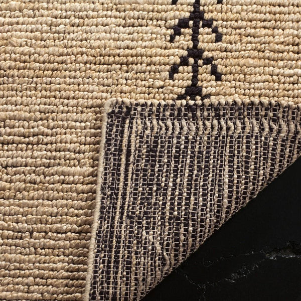 Bohemian 701  Hand Woven 80% Jute & 20% Cotton Rug Ivory / Black