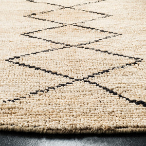 Bohemian 701  Hand Woven Jute Rug Ivory / Black