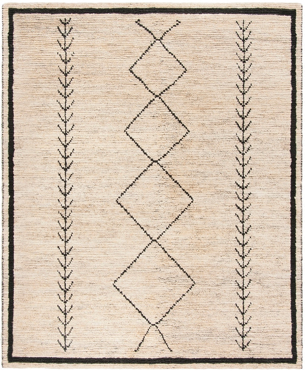 Bohemian 701  Hand Woven 80% Jute & 20% Cotton Rug Ivory / Black