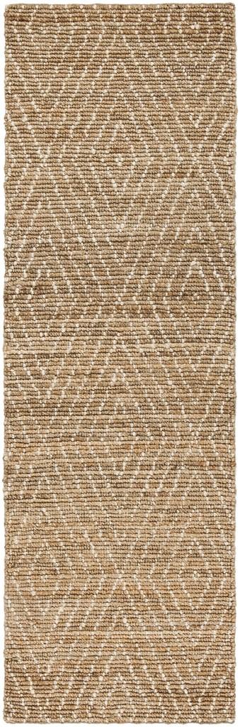 Bohemian 702  Hand Woven Jute Rug Natural / Ivory