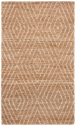 Bohemian 702  Hand Woven Jute Rug Natural / Ivory