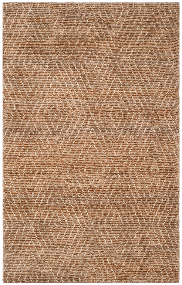 Bohemian 702  Hand Woven Jute Rug Natural / Ivory