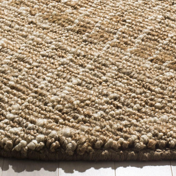 Bohemian 702  Hand Woven Jute Rug Natural / Ivory