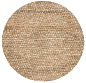Bohemian 702  Hand Woven Jute Rug Natural / Ivory