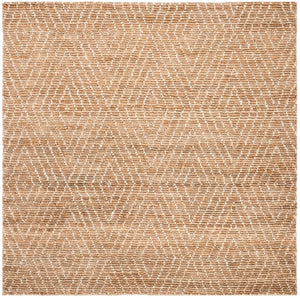 Bohemian 702  Hand Woven Jute Rug Natural / Ivory