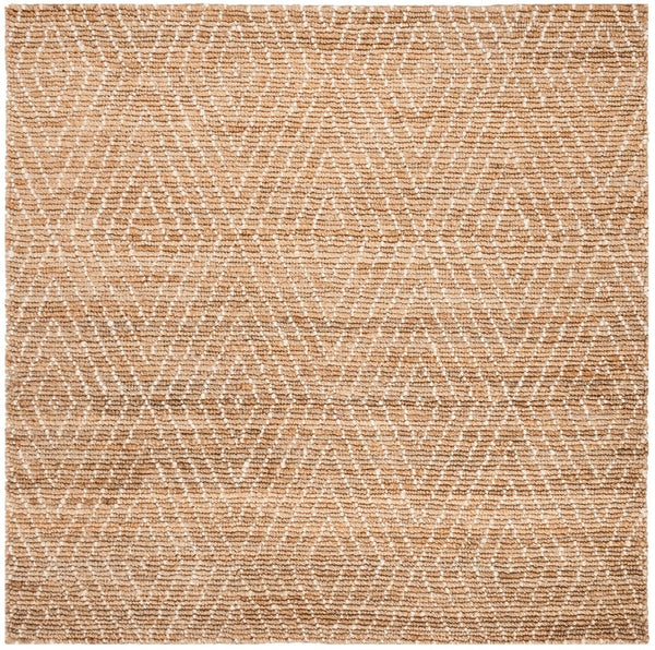 Bohemian 702  Hand Woven Jute Rug Natural / Ivory
