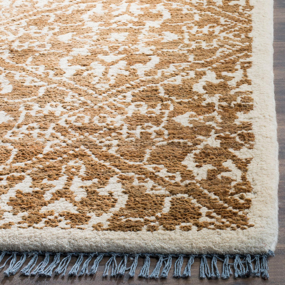 Bohemian 801  Hand Woven Jute Rug Brown / Beige