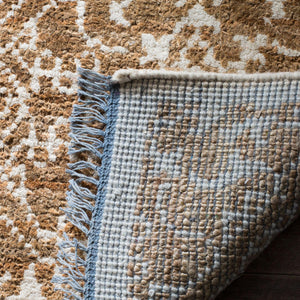 Bohemian 801  Hand Woven Jute Rug Brown / Beige