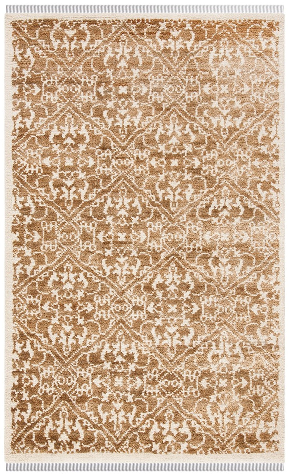 Bohemian 801  Hand Woven Jute Rug Brown / Beige