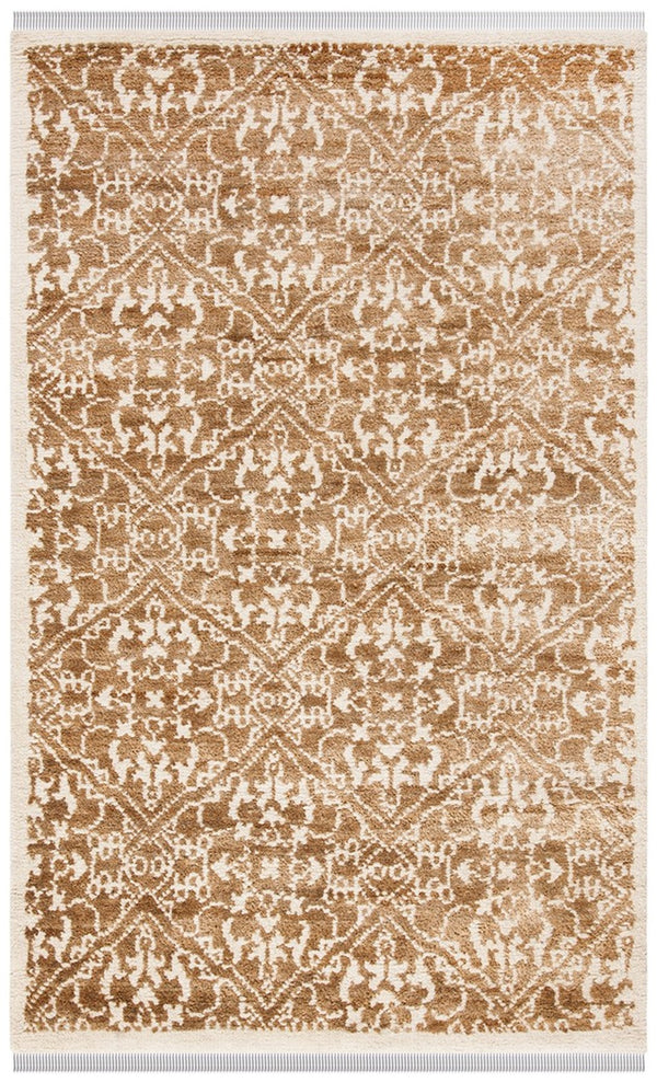 Bohemian 801  Hand Woven Jute Rug Brown / Beige