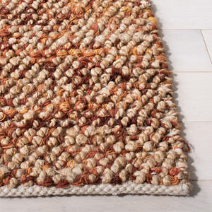 Bohemian 901 Handwoven 85% Jute, 15% Wool Rug Natural / Rust 85% Jute, 15% Wool BOH901P-8