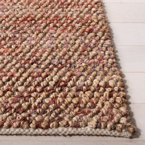 Bohemian 901 Handwoven 85% Jute, 15% Wool Rug Natural / Pink 85% Jute, 15% Wool BOH901U-8
