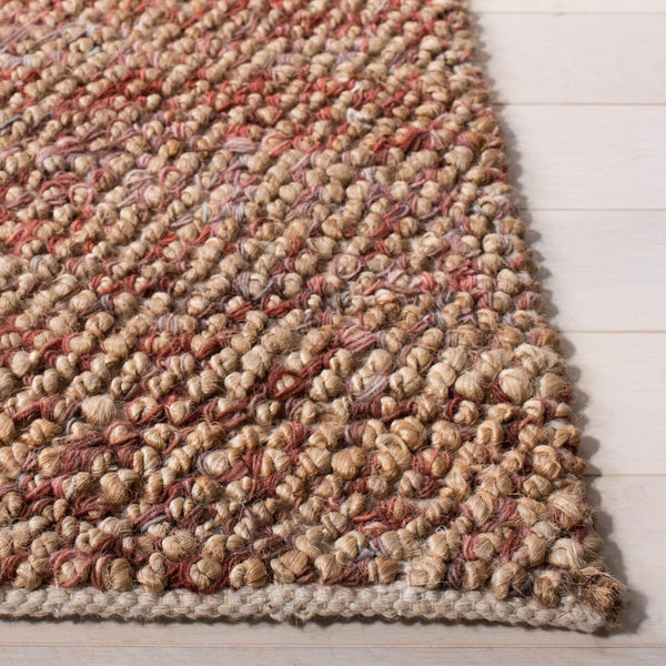 Bohemian 901 Handwoven 85% Jute, 15% Wool Rug Natural / Pink 85% Jute, 15% Wool BOH901U-8