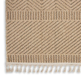 Nourison Elwood ELW06 Modern & Contemporary Machine Made Power-loomed Indoor only Area Rug Mocha 9' x 12'2" 99446886064