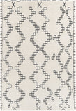 Beni Ourain BON-2301 Global NZ Wool Rug BON2301-69 Cream, Medium Gray 100% NZ Wool 6' x 9'