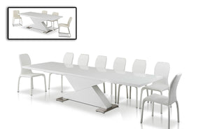 VIG Furniture Modrest Bono "Z" - Modern White Dining Table VGGUBONO