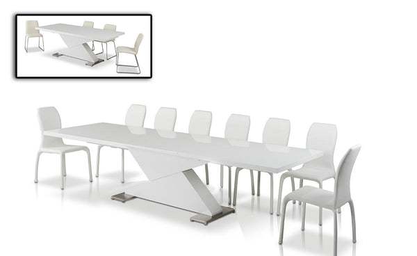 VIG Furniture Modrest Bono "Z" - Modern White Dining Table VGGUBONO