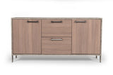 VIG Furniture Nova Domus Boston Modern Brown Oak & Faux Concrete Office File Cabinet VGANBOSTON-FC