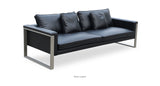 Boston Sofa Black Leather