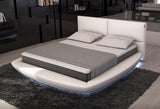 Eastern King Sferico Modern Eco-Leather Bed w/ LED Lights