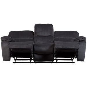 Porter Designs Ramsey Triple Power Transitional Reclining Sofa Gray 03-112C-01-6014A