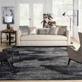 Nourison Michael Amini Ma30 Star SMR02 Glam Handmade Hand Tufted Indoor only Area Rug Black Ivory 9'9" x 13'9" 99446881373