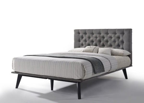 VIG Furniture Eastern King Modrest Gibson Modern Grey Fabric Bed VGMABR-54-BED-EK