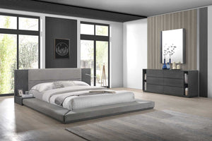 VIG Furniture Nova Domus California King Jagger Modern Grey Bedroom Set VGMABR-55-GRY-SET-CK