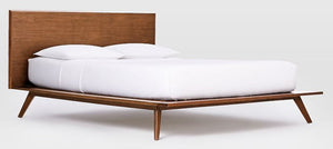 VIG Furniture Eastern King Modrest Carmen Mid-Century Modern Walnut Bed VGMABR-79-BED-EK