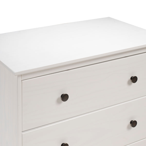 Walker Edison Modern 4 Drawer Dresser - White in Solid Pine Wood, MDF, Plastic, Metal Hardware BR4DDRWH 842158142436