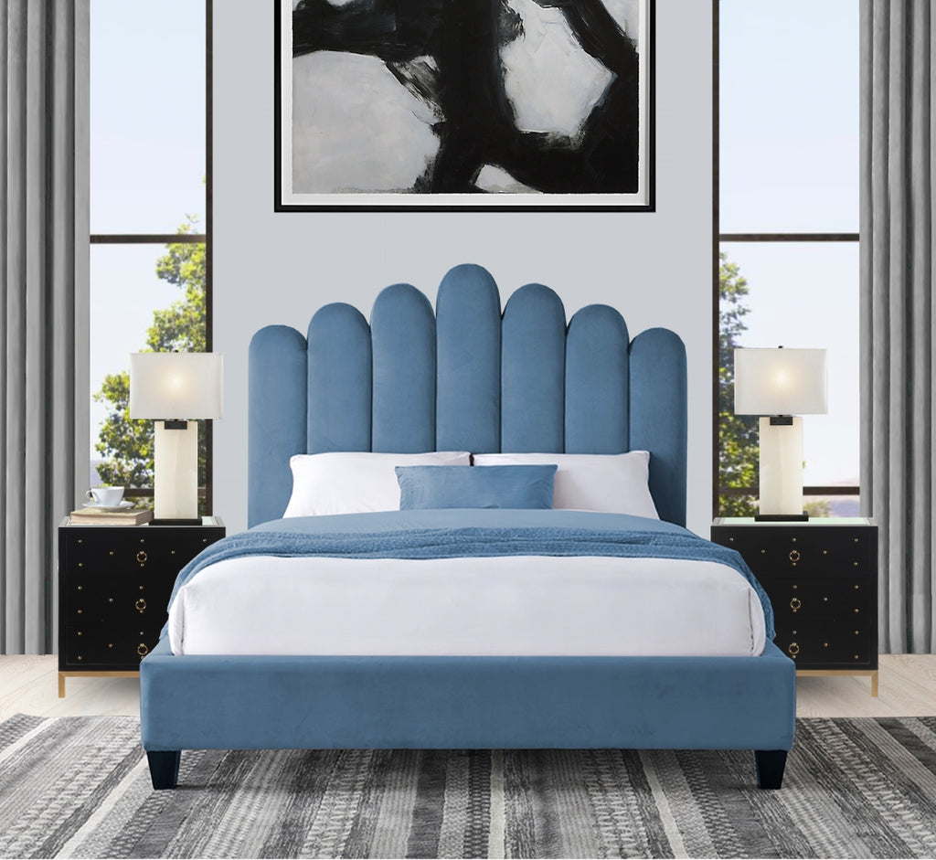Welsh Slate Blue King Bed