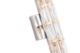 Bethel Chrome Wall Sconce in Metal & Crystal