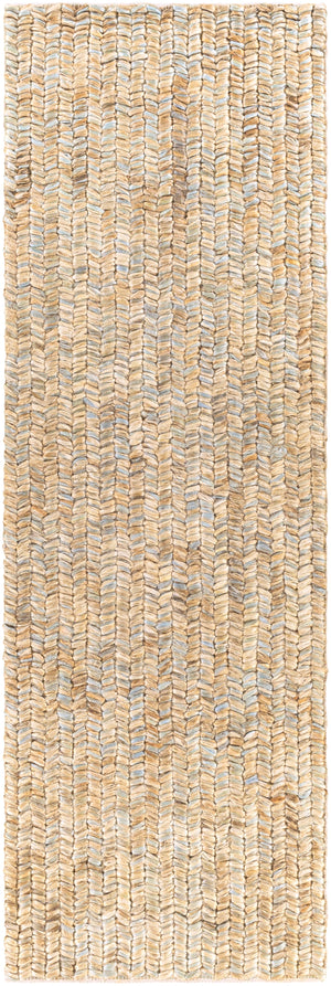Bryant BRA-2404 Global Jute Rug BRA2404-268 Wheat, Medium Gray 100% Jute 2'6" x 8'