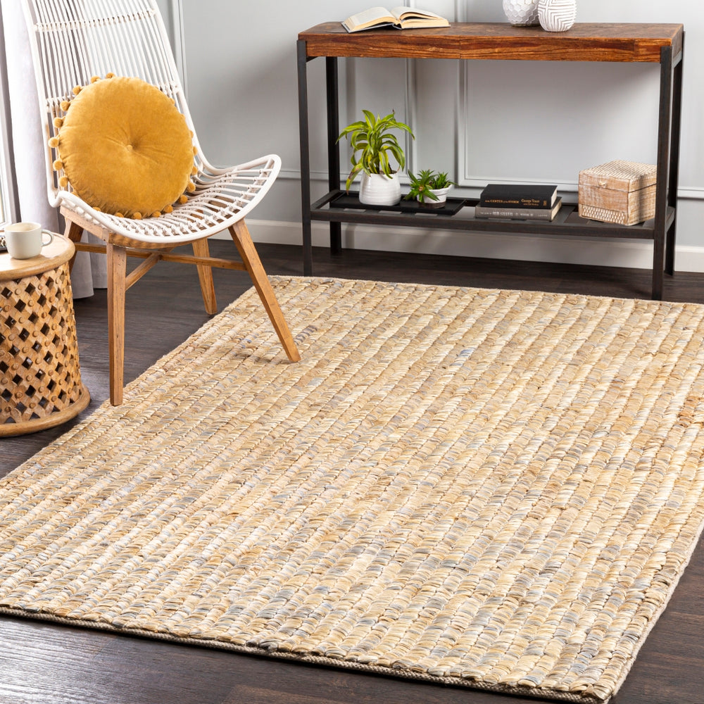 Bryant BRA-2404 Global Jute Rug BRA2404-81012 Wheat, Medium Gray 100% Jute 8'10" x 12'
