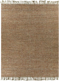 Bryant BRA-2406 Cottage Wool Rug BRA2406-810 Taupe, Dark Green, Dark Brown 100% Wool 8' x 10'