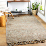 Bryant BRA-2406 Cottage Wool Rug BRA2406-81012 Taupe, Dark Green, Dark Brown 100% Wool 8'10" x 12'