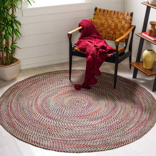 Safavieh Braided 257 Flat Weave Cotton Contemporary Rug BRD257A-8