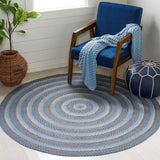 Safavieh Braided 257 Flat Weave Cotton Contemporary Rug BRD257M-8