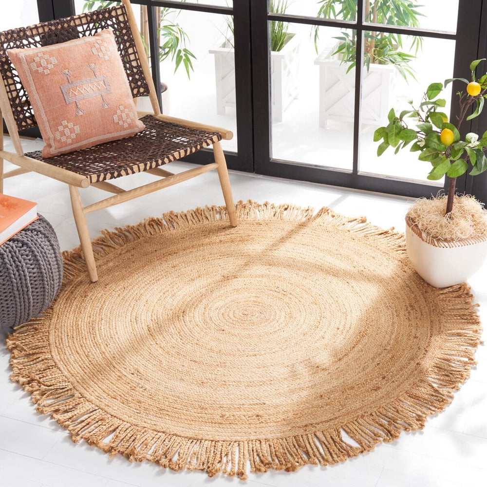 Braided 100% Jute Handmade Rug - Eco-Friendly, Durable Design for a Cozy and Stylish Home Décor
