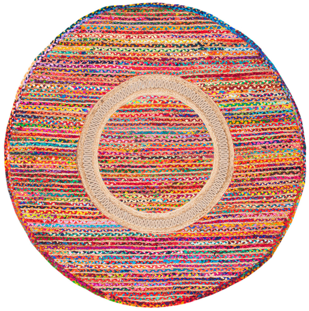 Safavieh Braided 265 Hand Woven 80% Cotton/20% Jute Contemporary Rug BRD265U-4R